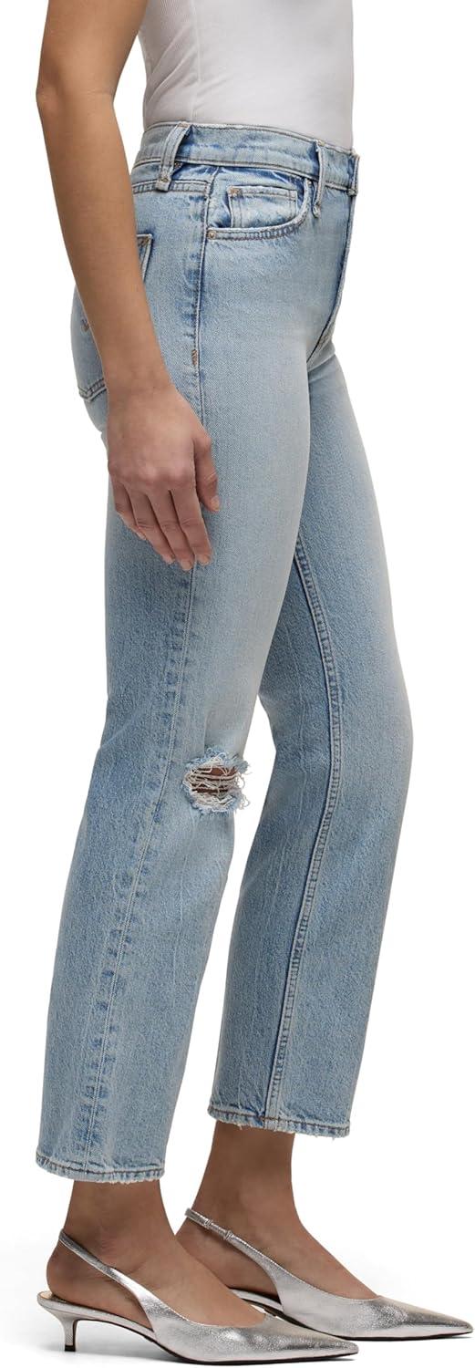 imageHUDSON Remi HighRise Straight Leg Ankle JeanSprinkle Destructe