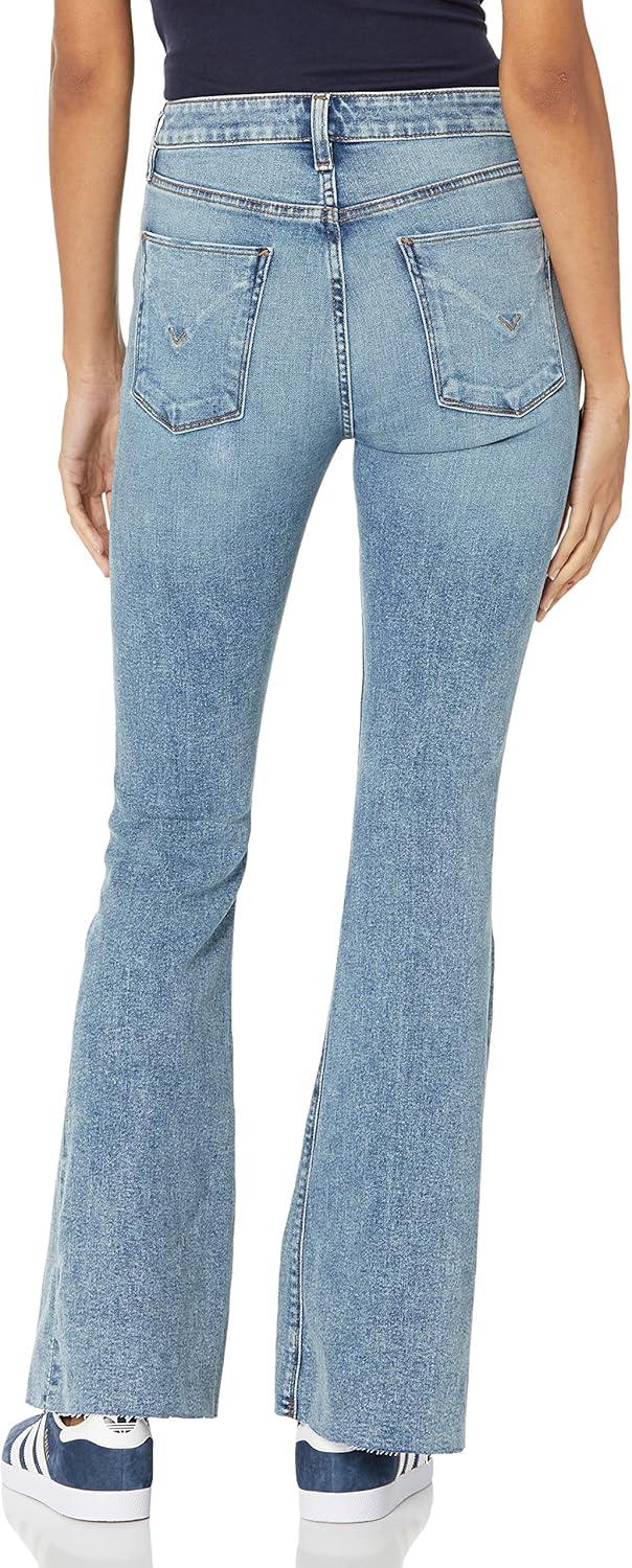 imageHUDSON Womens Holly High Rise Petite Flare JeanSummer Flame