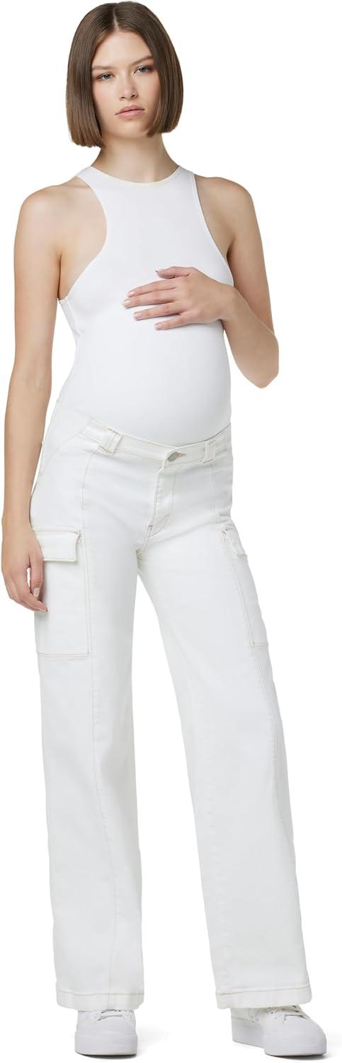 imageHUDSON Womens Utility Wide Leg Cargo MaternityWhite