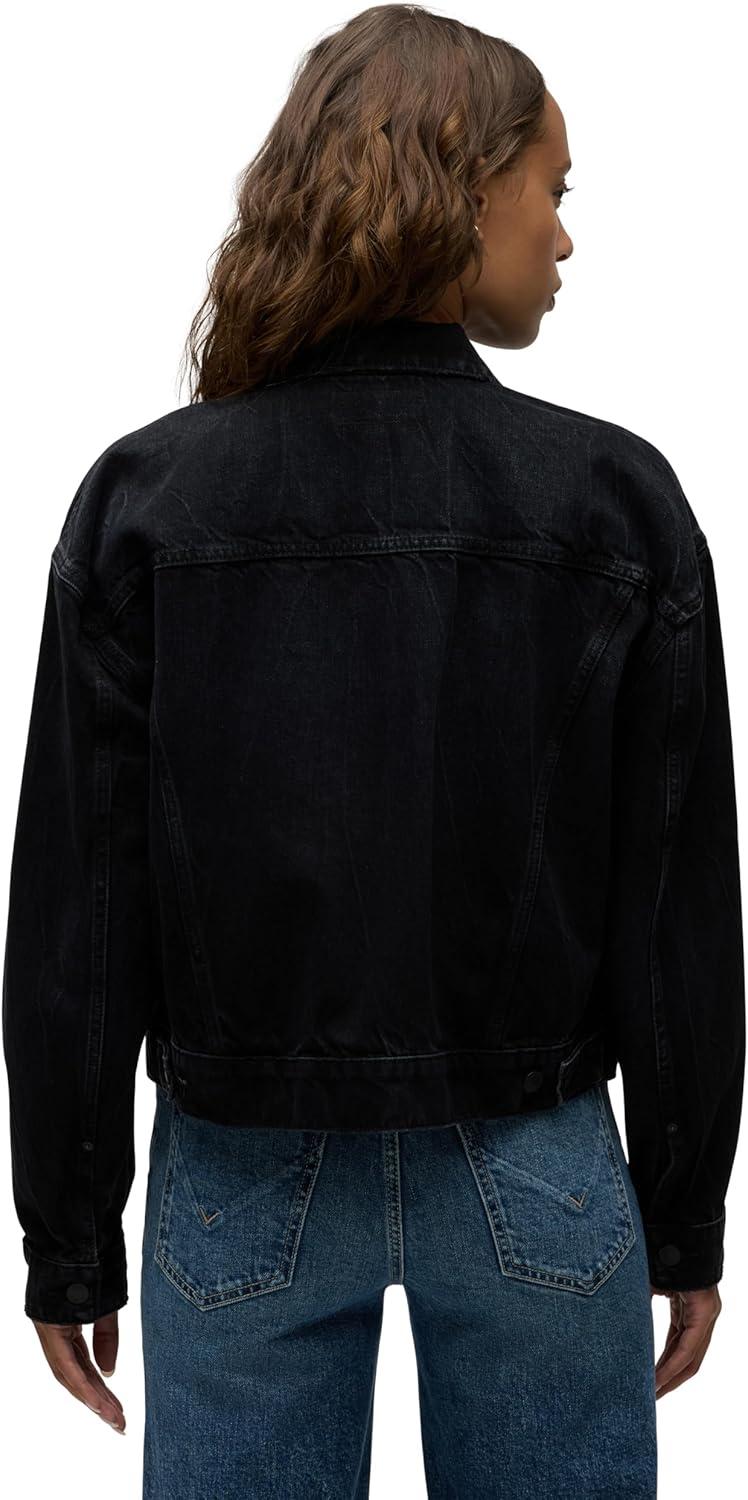 imageHUDSON womens Brea Swing Trucker JacketBlack Thunder