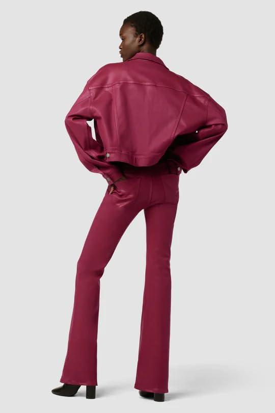 imageHUDSON womens Brea Swing Trucker JacketCoated Beet Red