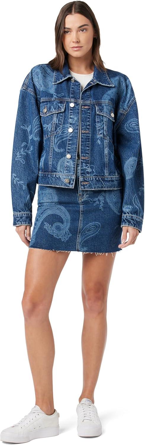 imageHUDSON womens Brea Swing Trucker JacketLaser Paisley