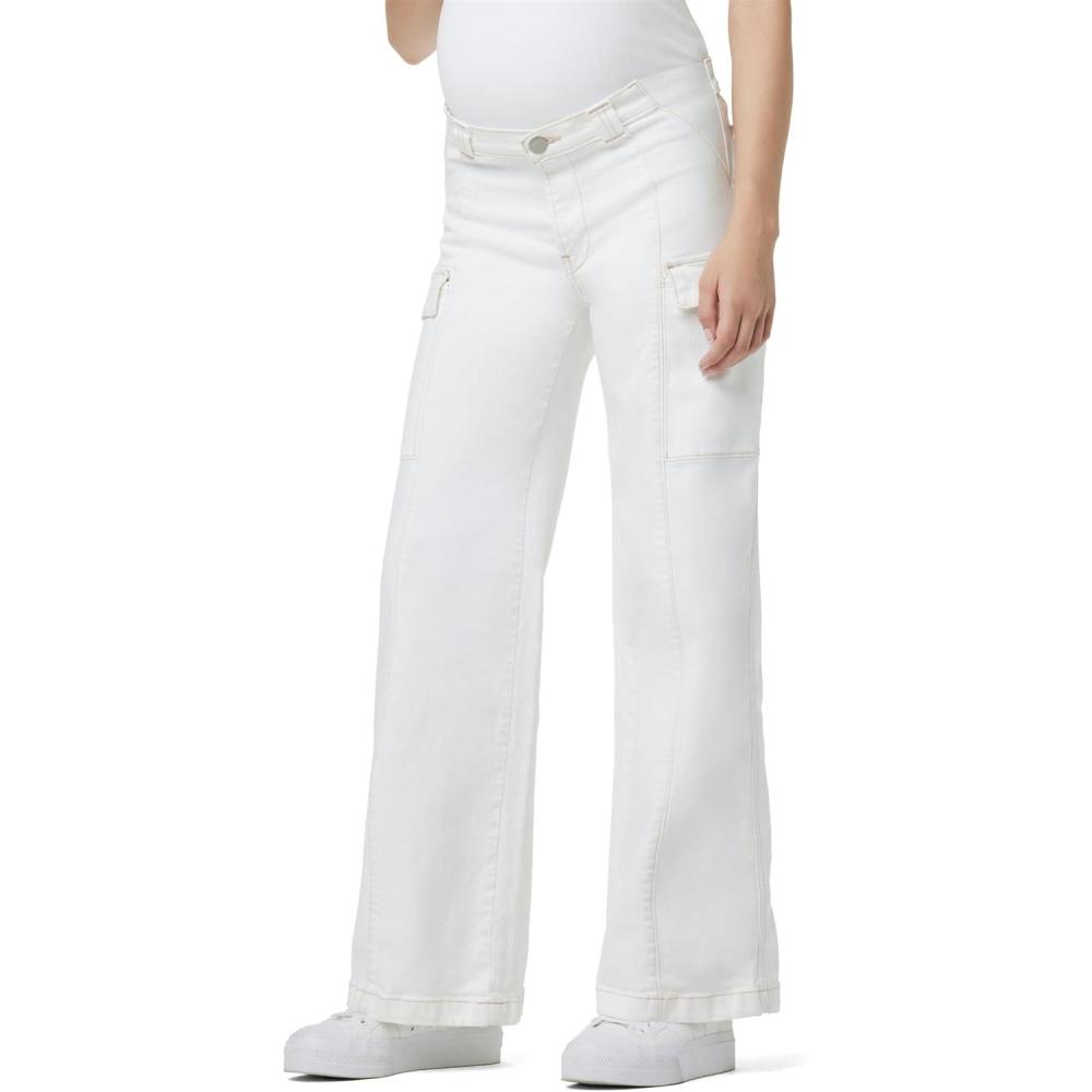 imageHUDSON Womens Utility Wide Leg Cargo MaternityWhite