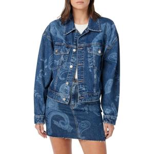 HUDSON womens Brea Swing Trucker Jacket(Laser Paisley)