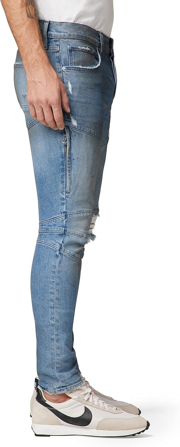 imageHUDSON Mens Zack Biker SkinnyMatte Vintage