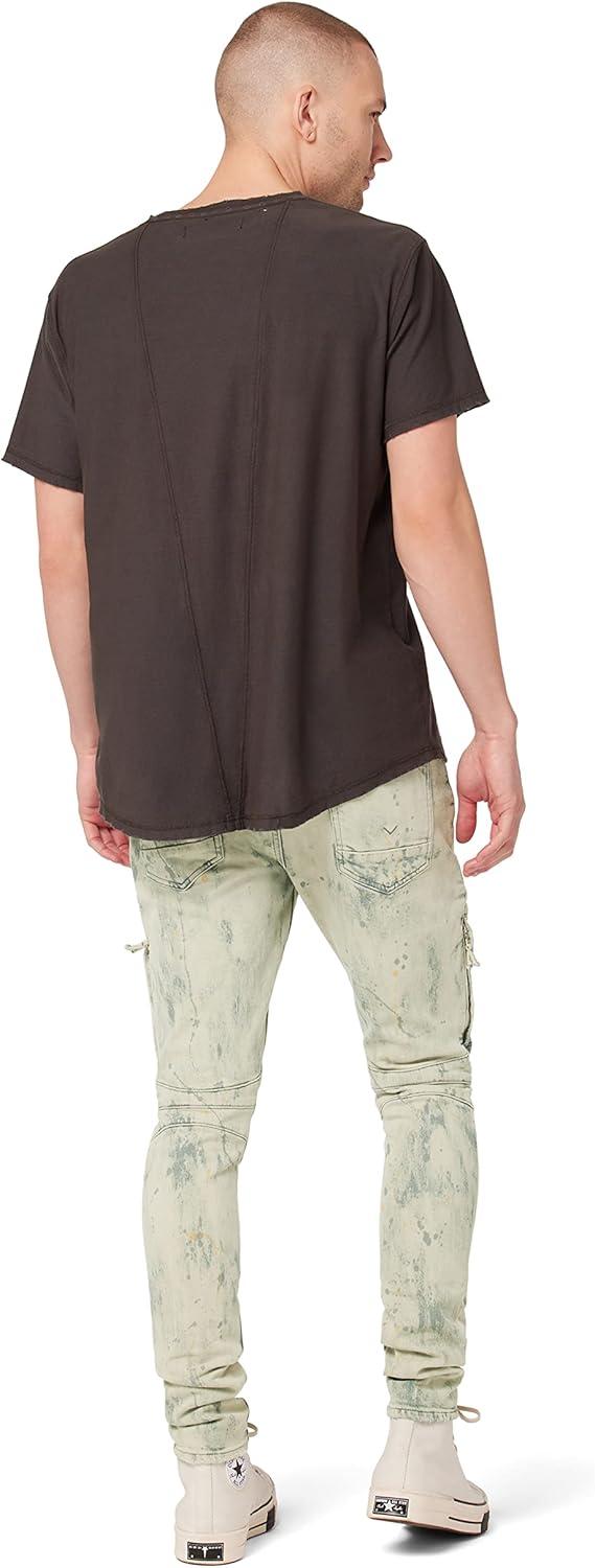 imageHUDSON Mens Zack Biker SkinnyTan Acid