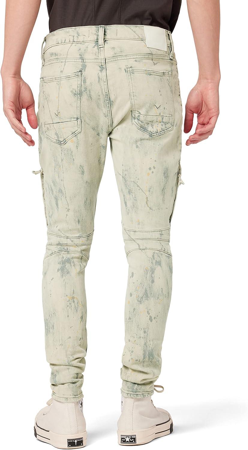 imageHUDSON Mens Zack Biker SkinnyTan Acid