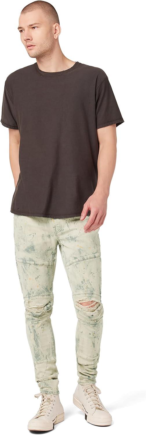 imageHUDSON Mens Zack Biker SkinnyTan Acid