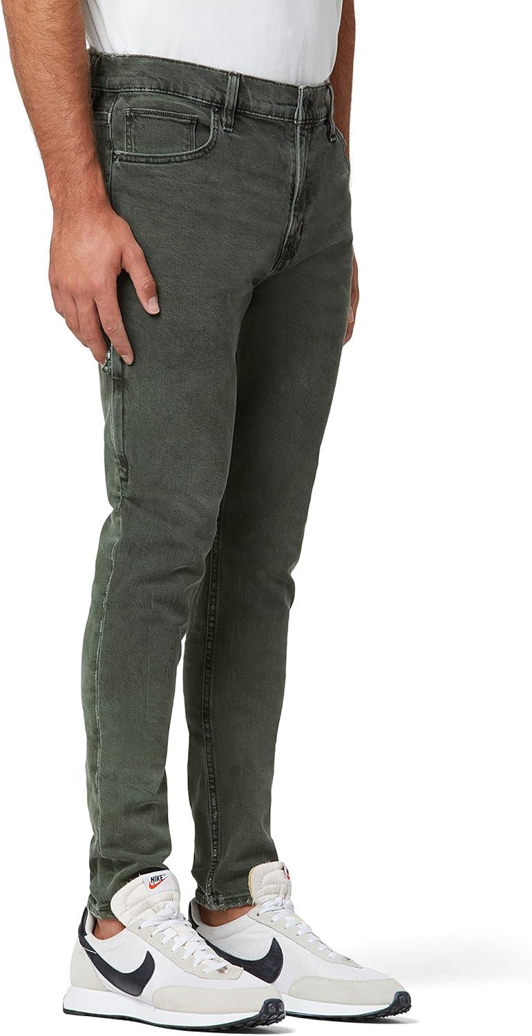 imageHUDSON Mens Zack Side Zip SkinnyStained Army