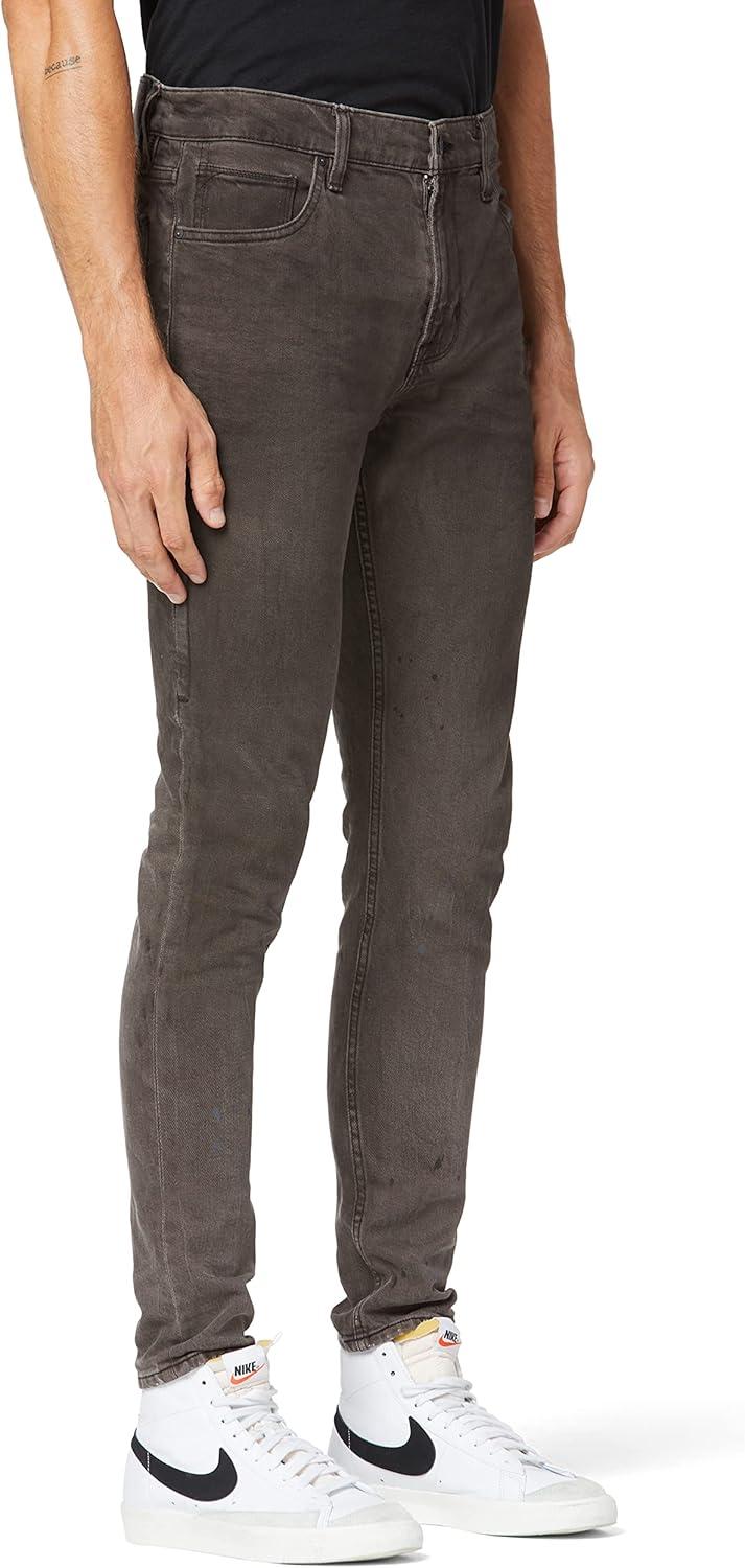 imageHUDSON Mens Zack Side Zip SkinnyStained Chocolate