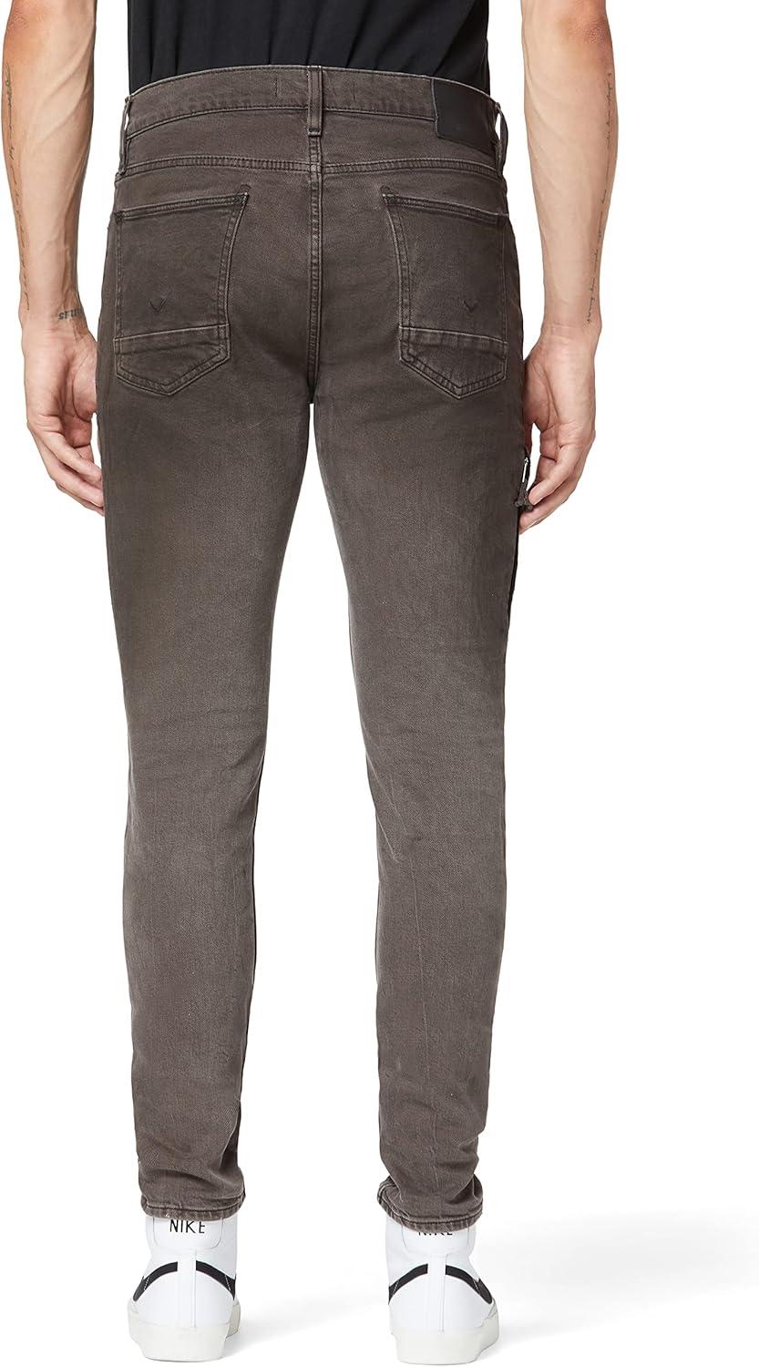 imageHUDSON Mens Zack Side Zip SkinnyStained Chocolate
