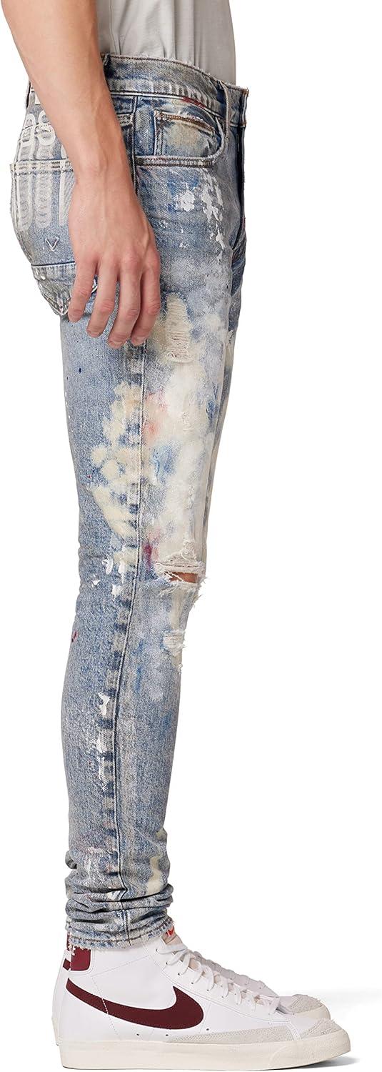 imageHUDSON Mens Zack Skinny JeanDestructed Painter