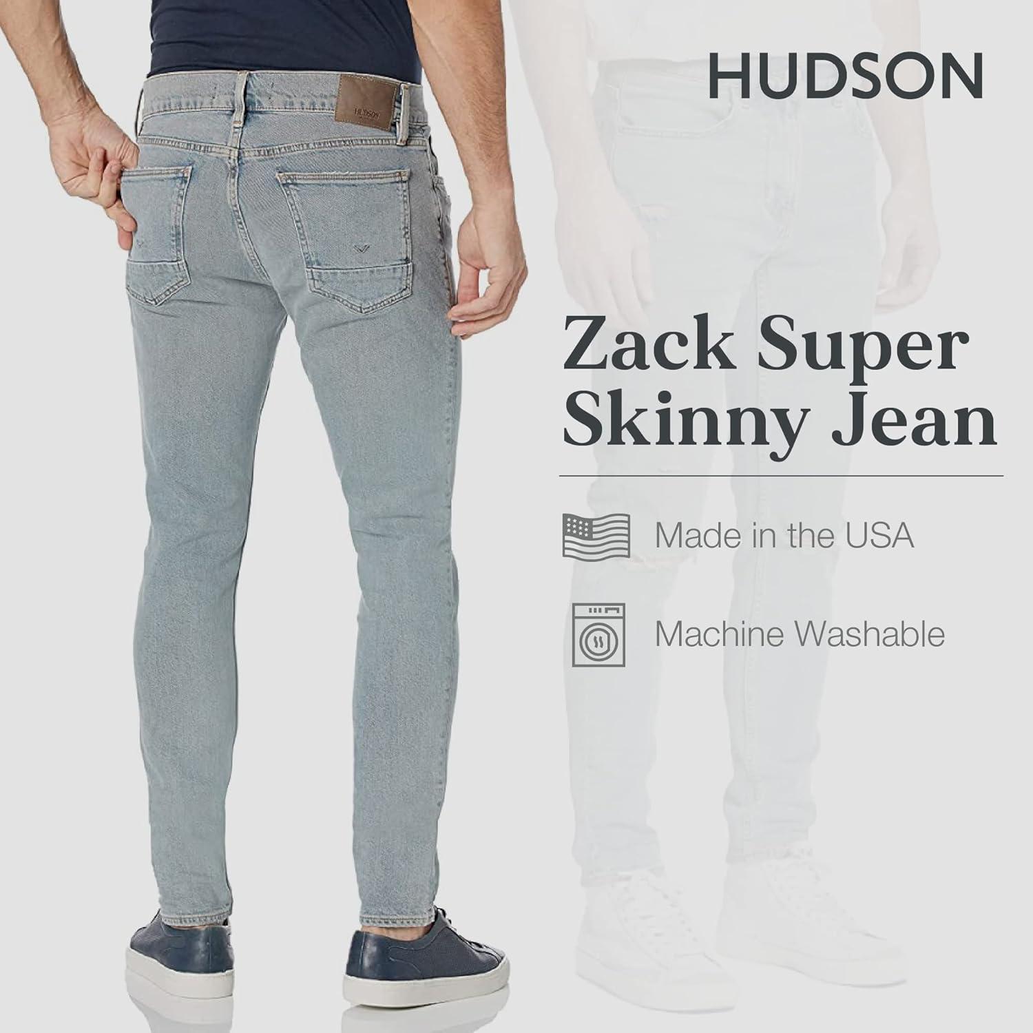 imageHUDSON Mens Zack Skinny JeanStone