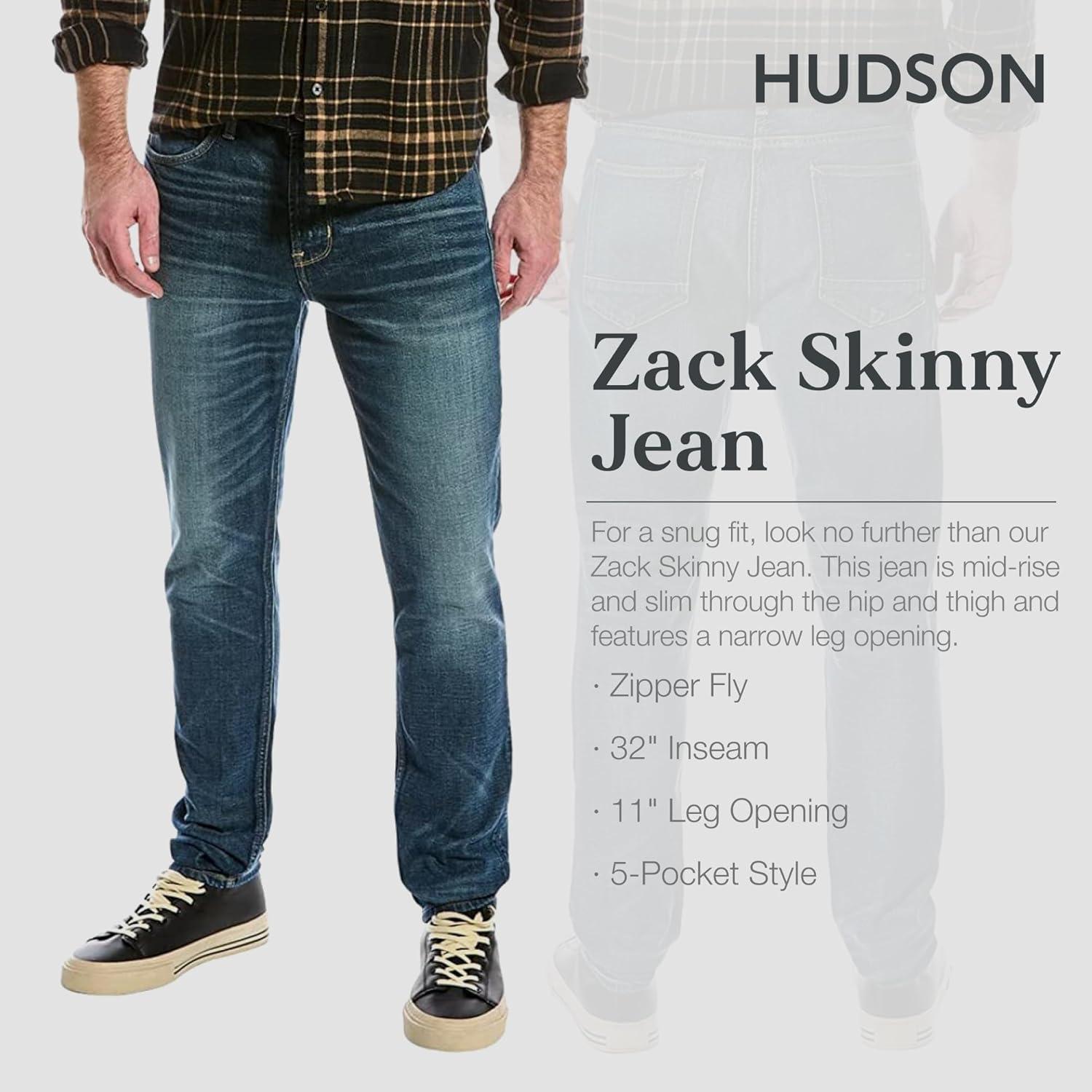 imageHUDSON Mens Zack Skinny JeanTraction