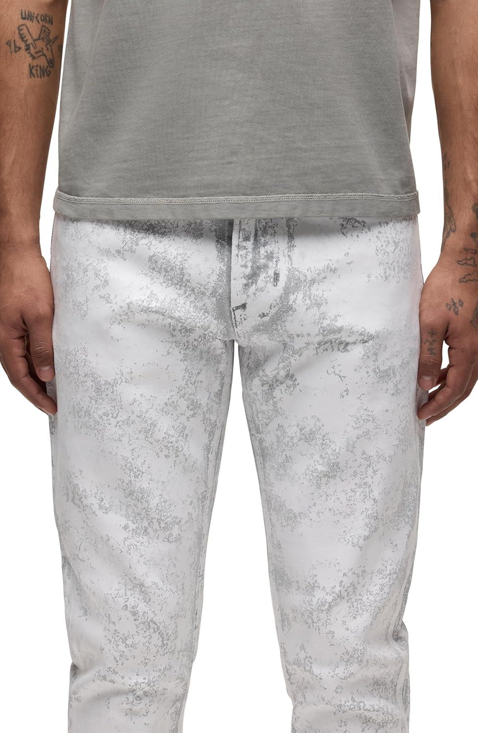imageHudson Mens Zack Skinny JeanWhite Shatter