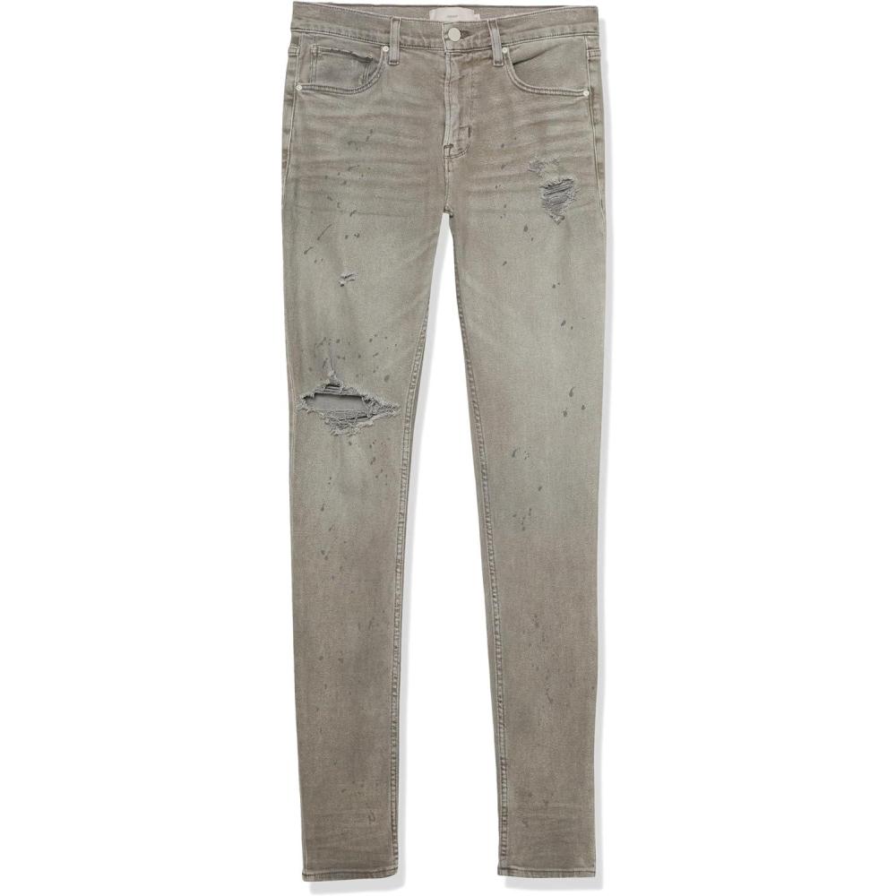 imageHUDSON Mens Zack Skinny JeanDistress Grey