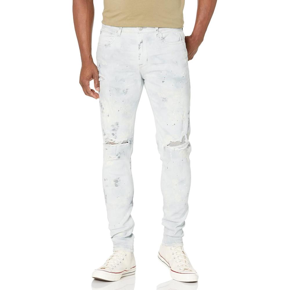 imageHUDSON Mens Zack Skinny JeanWhite Thrasher