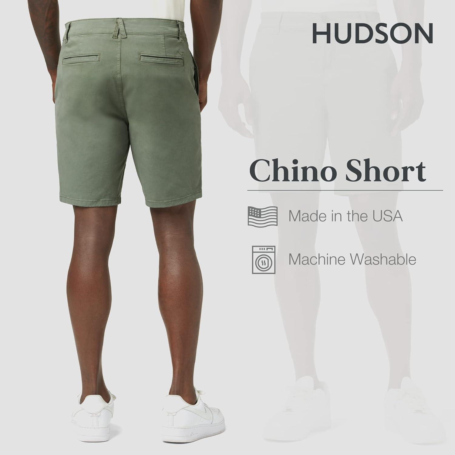 imageHUDSON Mens Chino ShortGreens