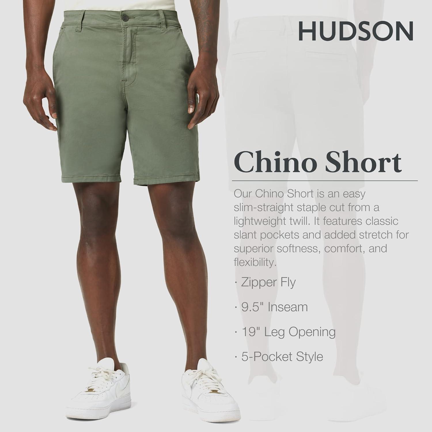 imageHUDSON Mens Chino ShortGreens