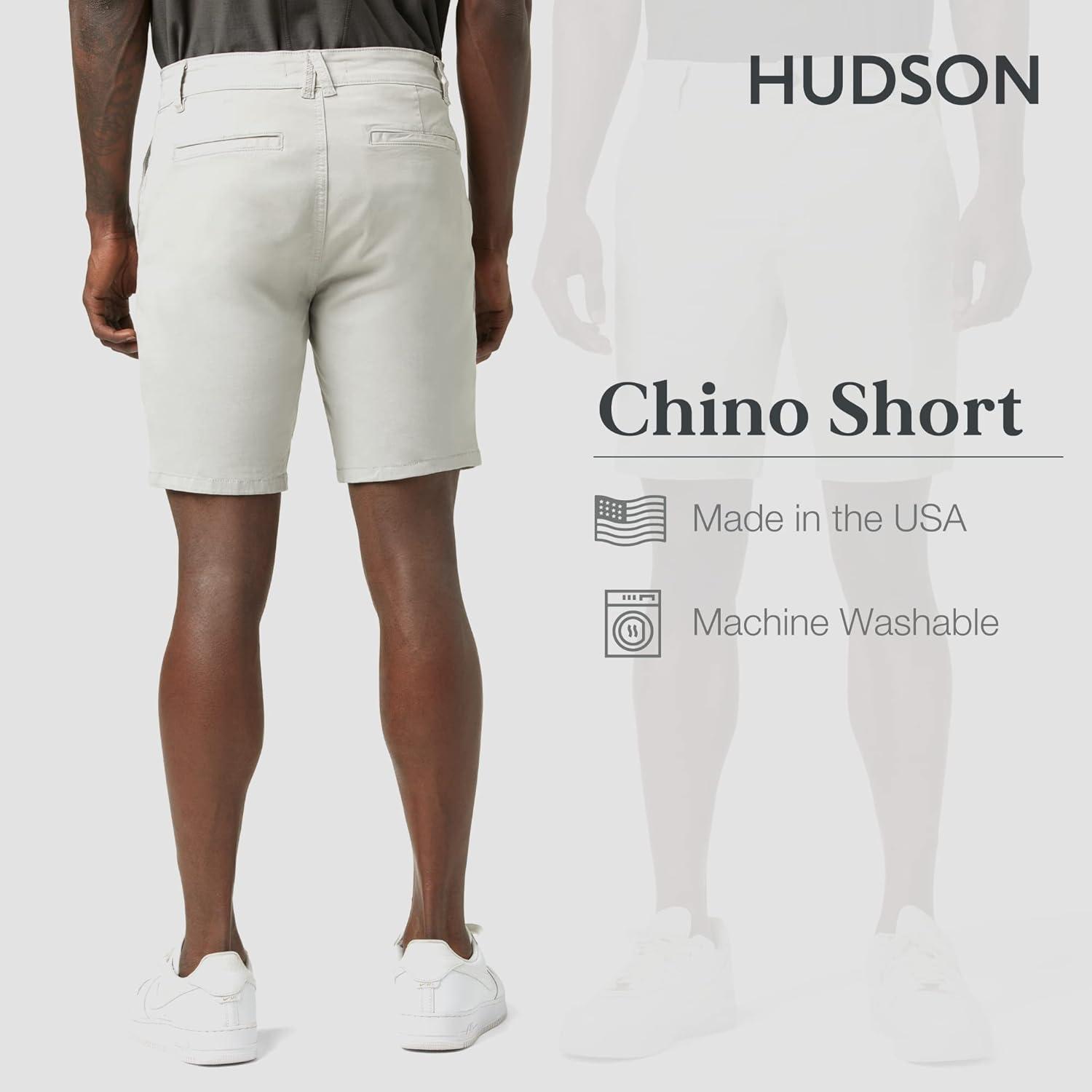 imageHUDSON Mens Chino ShortLt Concrete