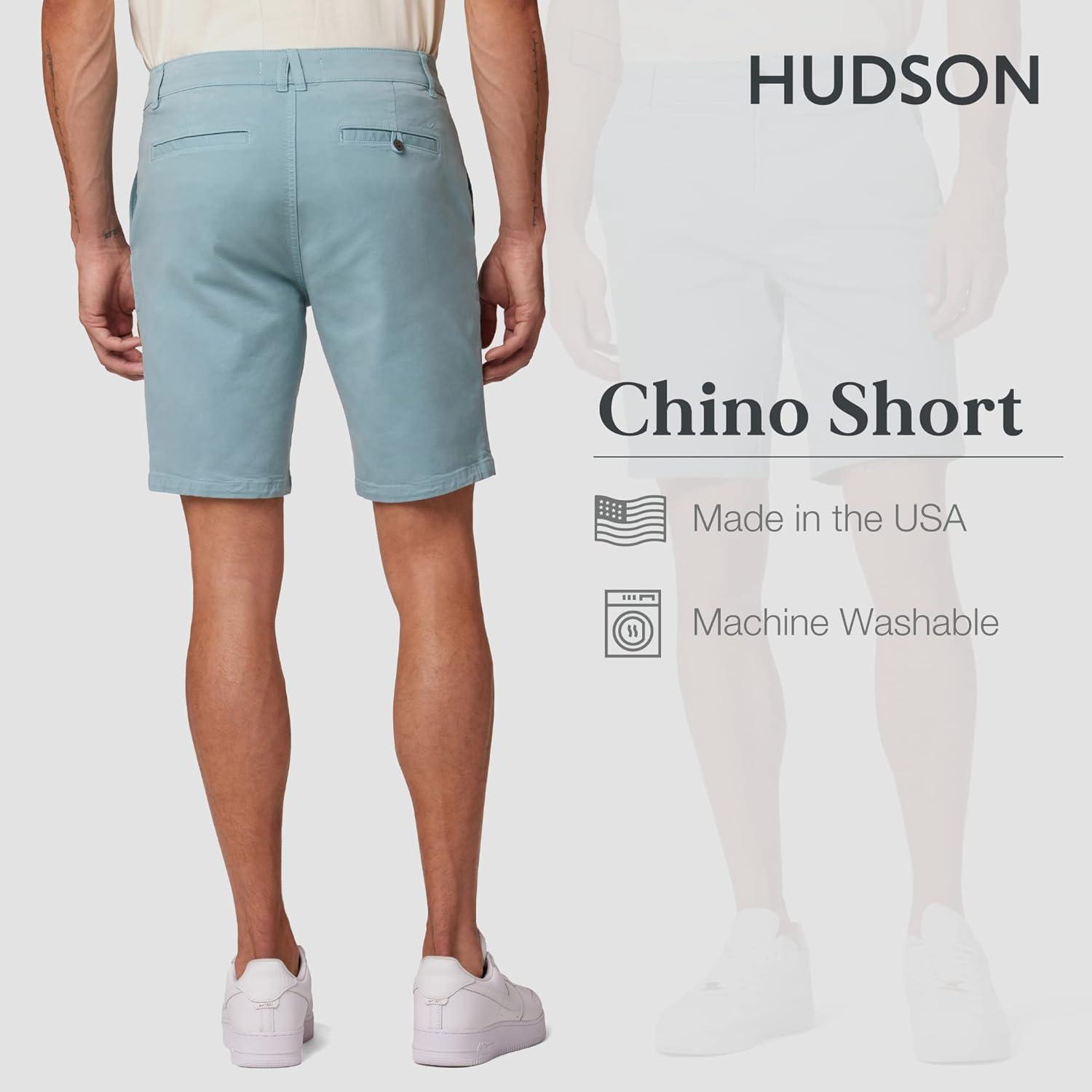 imageHUDSON Mens Chino ShortOcean