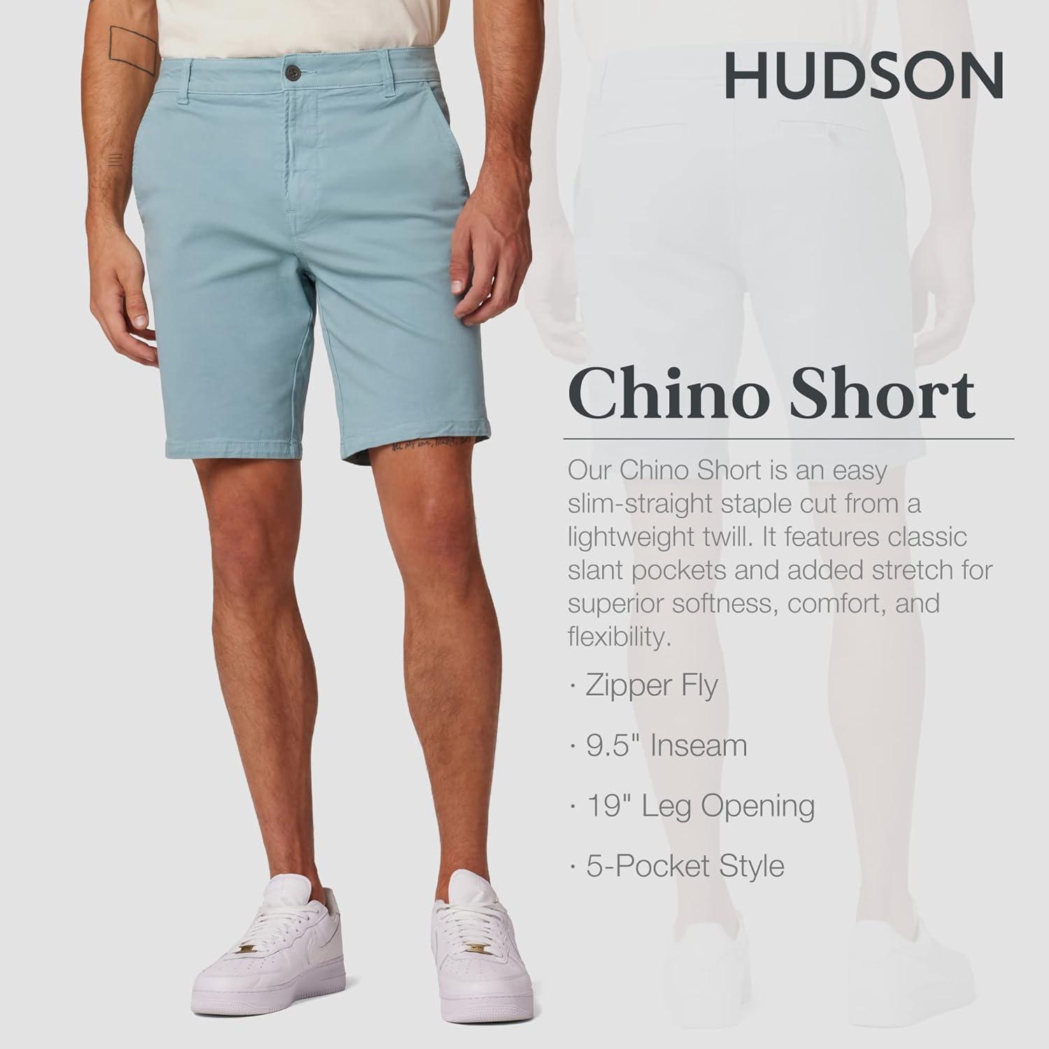 imageHUDSON Mens Chino ShortOcean