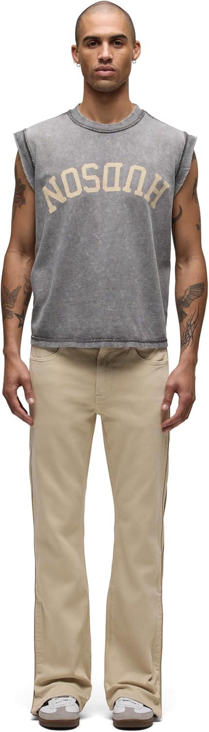 imageHUDSON Mens Cut Off Logo TeeStorm