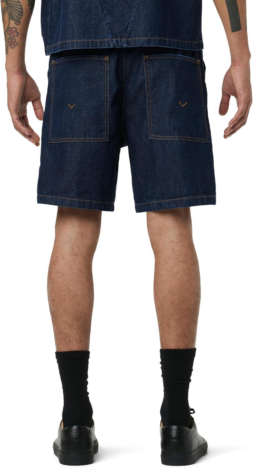 imageHUDSON Mens Drawcord ShortDark Chambray