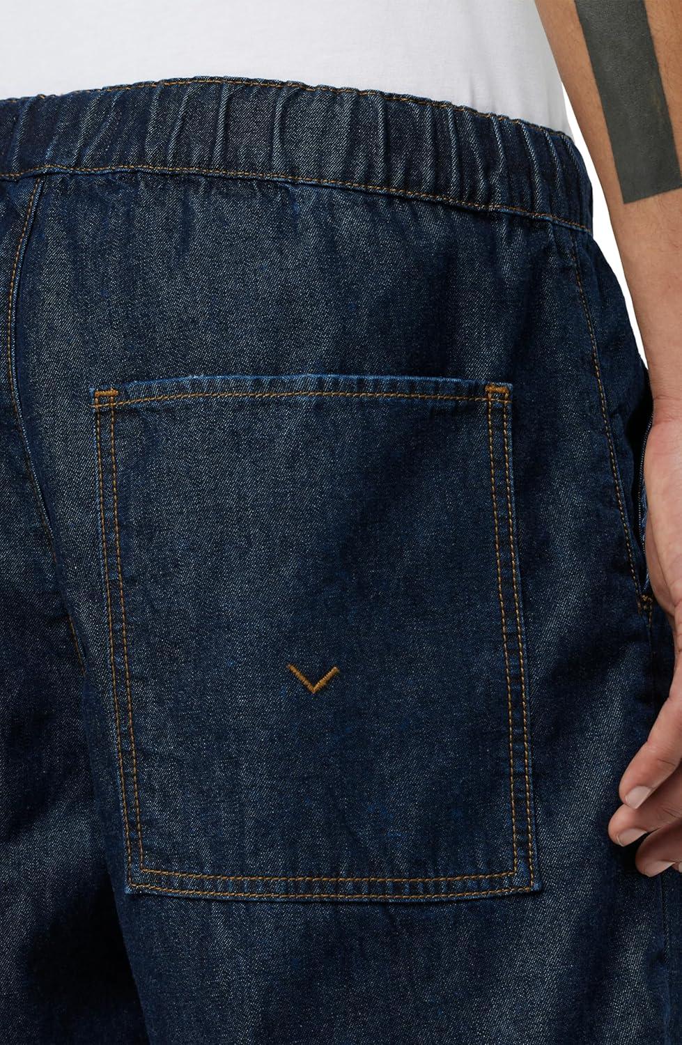 imageHUDSON Mens Drawcord ShortDark Chambray