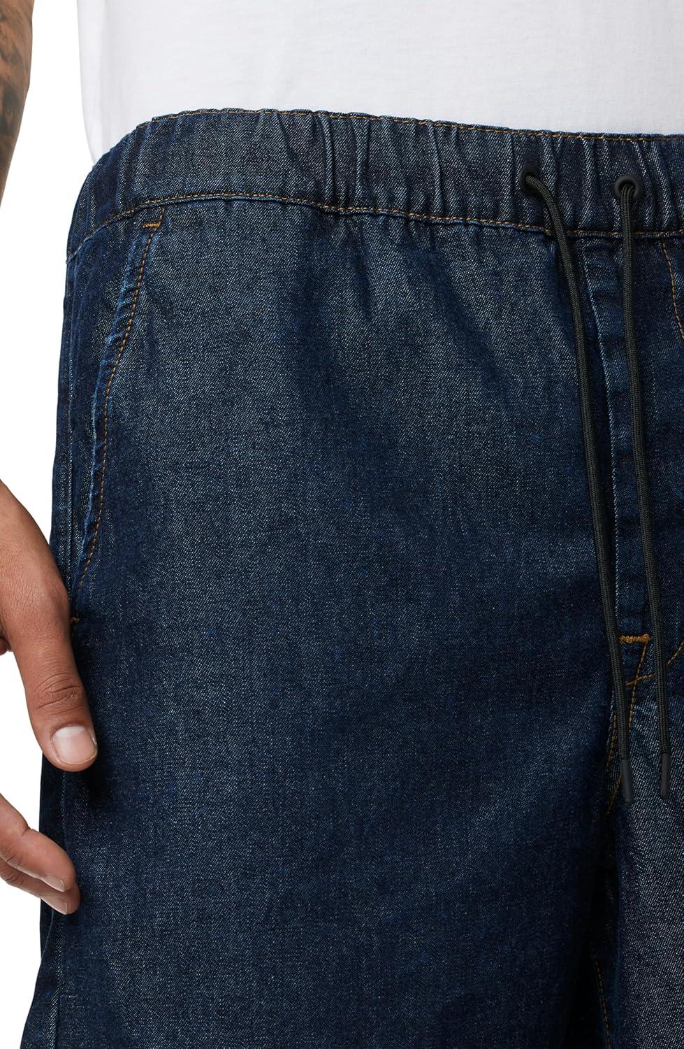 imageHUDSON Mens Drawcord ShortDark Chambray