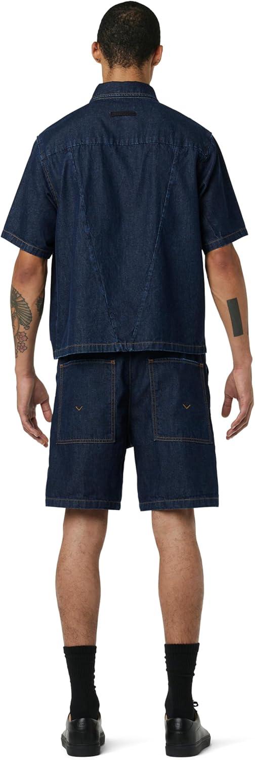 imageHUDSON Mens Drawcord ShortDark Chambray
