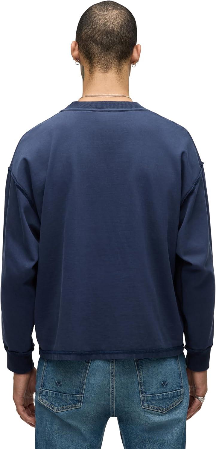 imageHUDSON Mens Heavy Weight Long Sleeve TeeDeep Navy
