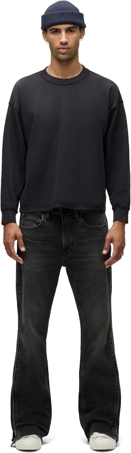 imageHUDSON Mens Heavy Weight Long Sleeve TeeForest Black