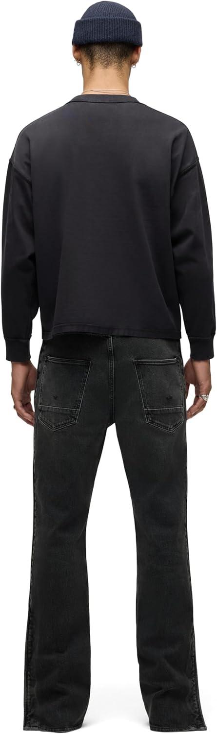 imageHUDSON Mens Heavy Weight Long Sleeve TeeForest Black