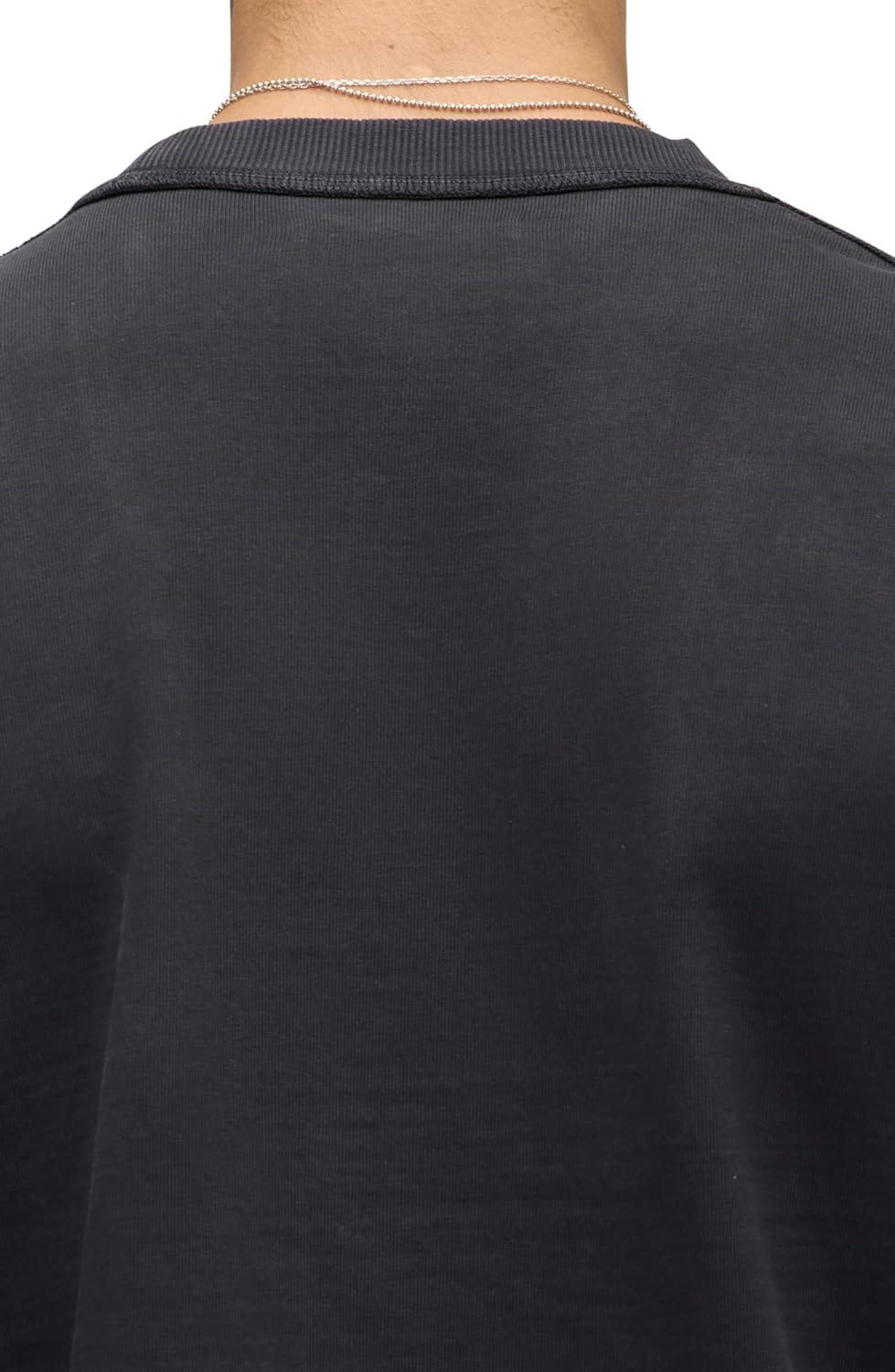 imageHUDSON Mens Heavy Weight Long Sleeve TeeForest Black