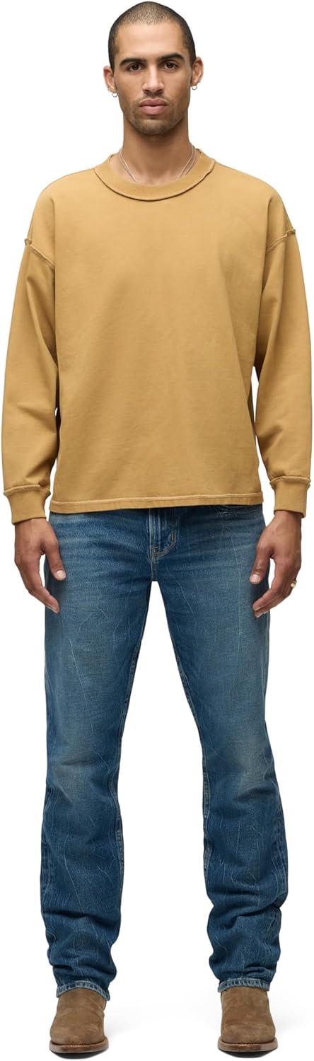 imageHUDSON Mens Heavy Weight Long Sleeve TeeRust
