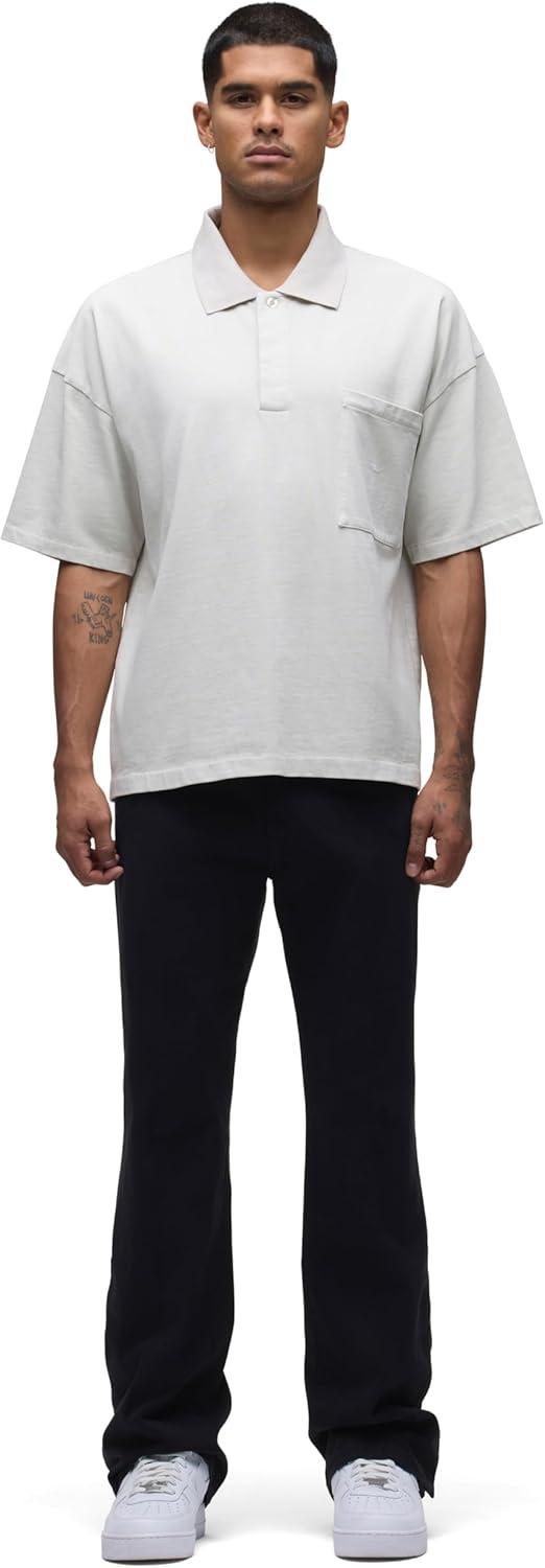 imageHUDSON Mens Heavy Weight PoloGhost