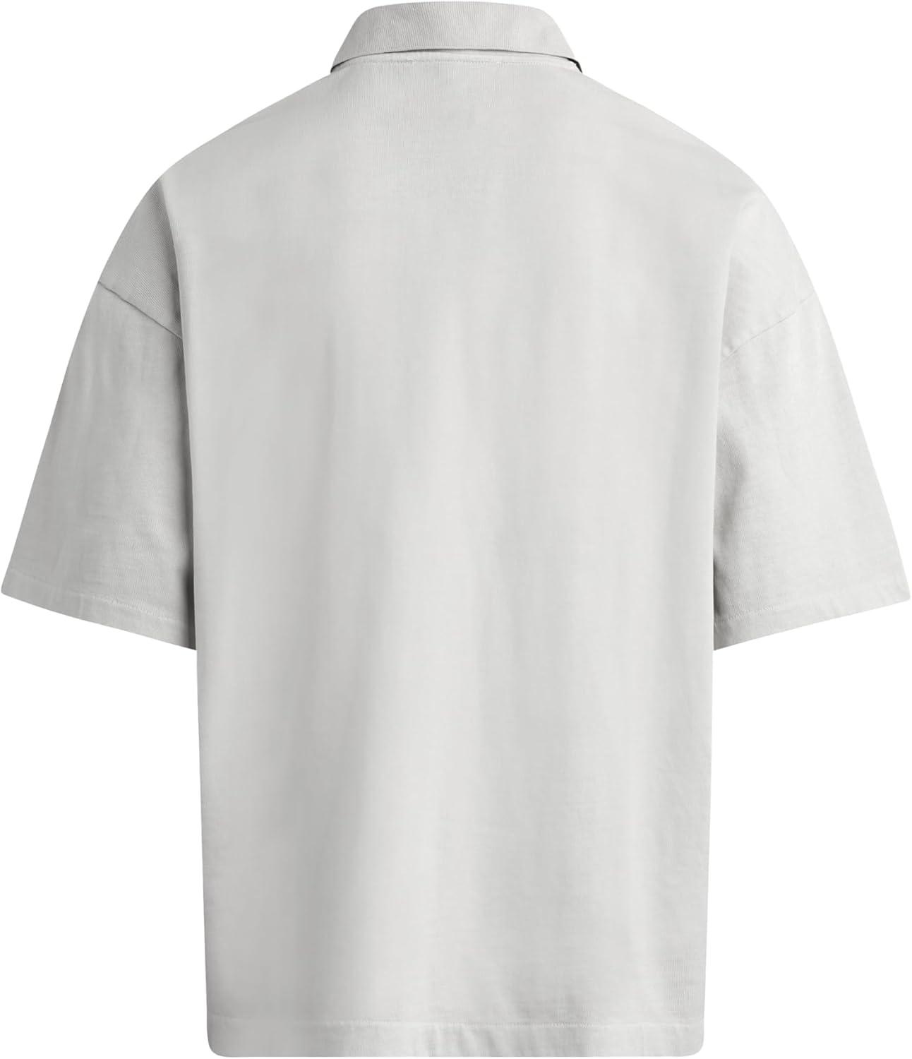 imageHUDSON Mens Heavy Weight PoloGhost