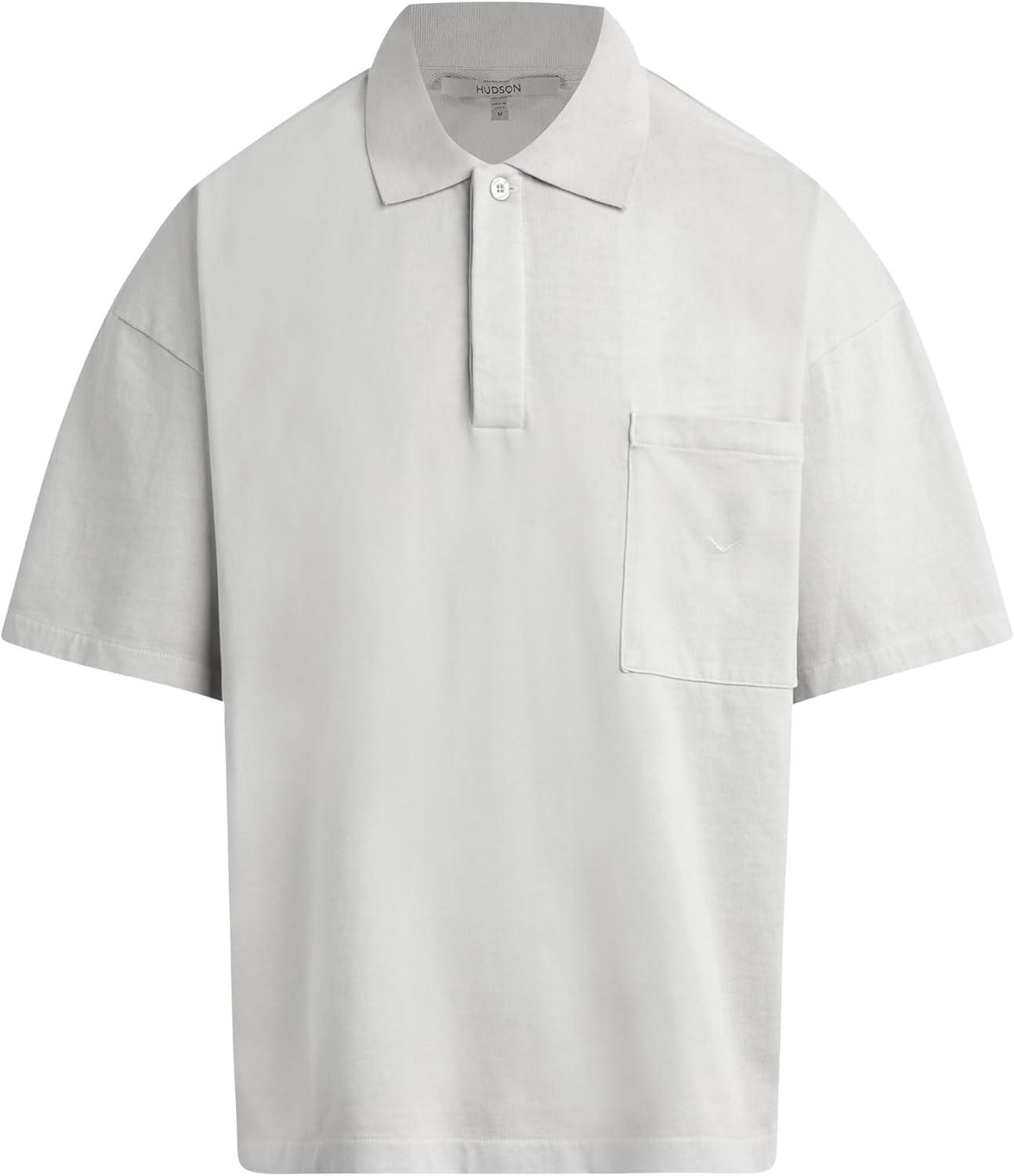 imageHUDSON Mens Heavy Weight PoloGhost