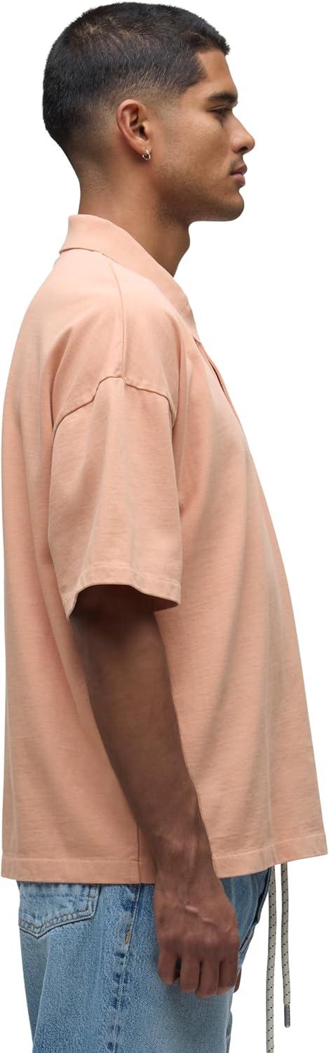 imageHUDSON Mens Heavy Weight PoloPeach Bloom
