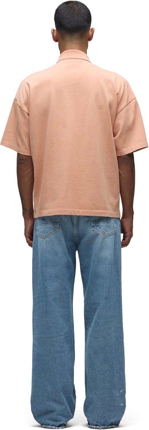 imageHUDSON Mens Heavy Weight PoloPeach Bloom