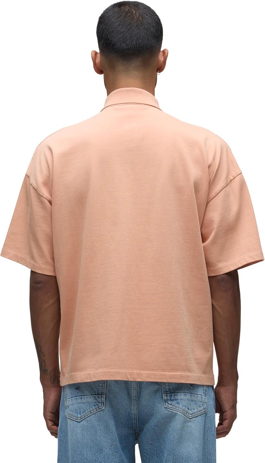 imageHUDSON Mens Heavy Weight PoloPeach Bloom