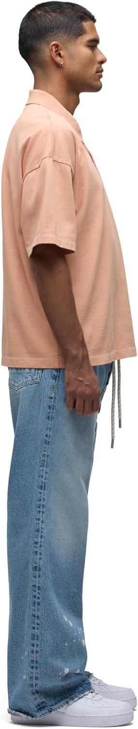 imageHUDSON Mens Heavy Weight PoloPeach Bloom