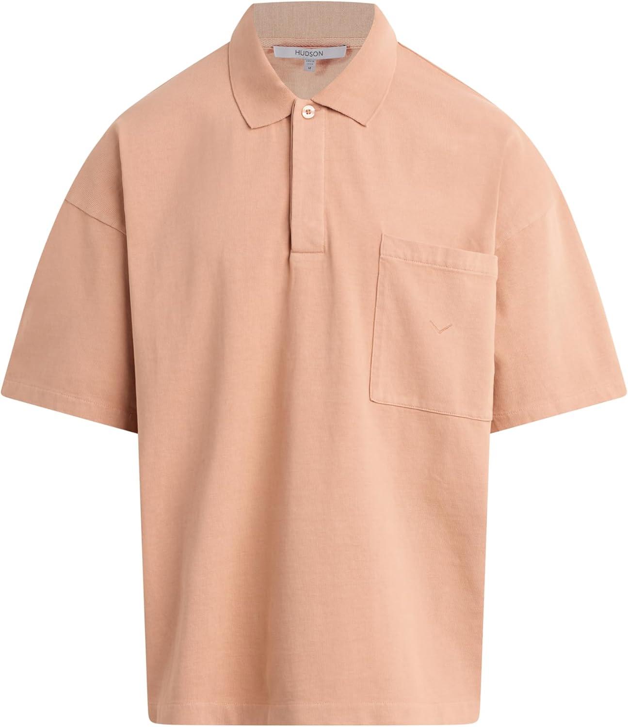 imageHUDSON Mens Heavy Weight PoloPeach Bloom