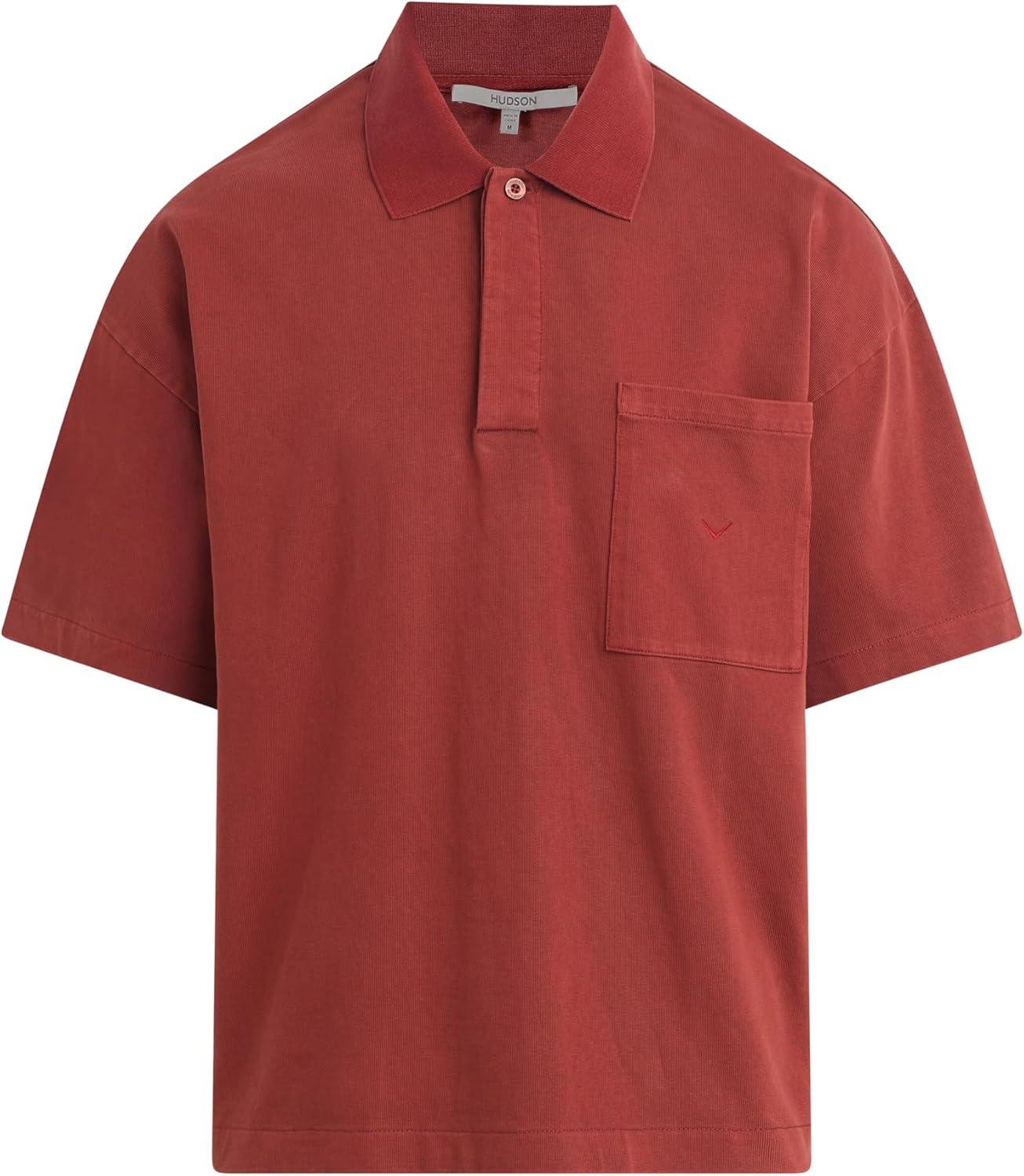 imageHUDSON Mens Heavy Weight PoloSunset