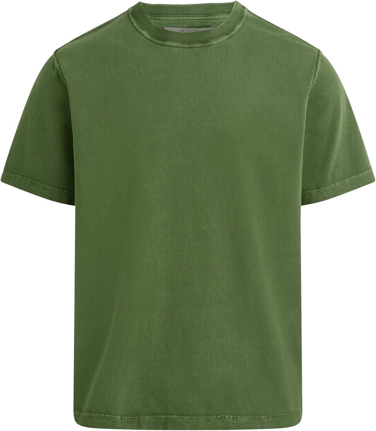 imageHUDSON Mens Heavy Weight TeeLeaf Green