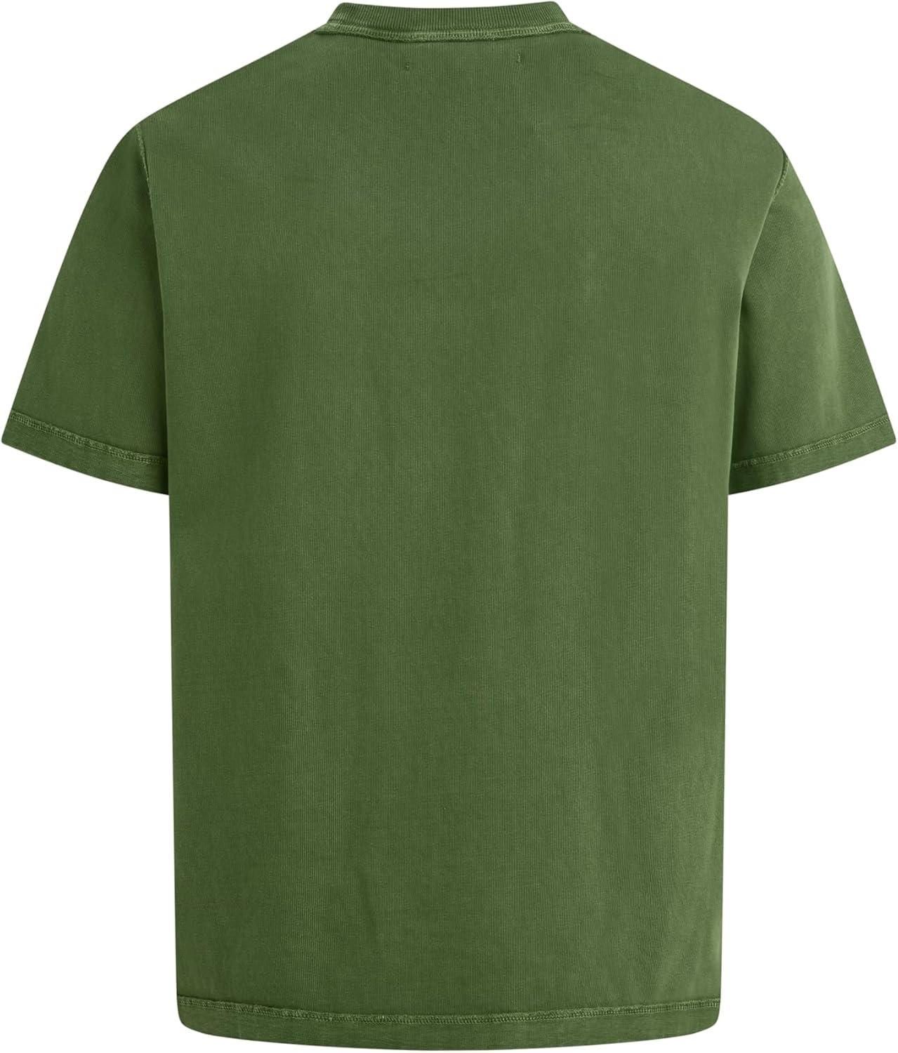 imageHUDSON Mens Heavy Weight TeeLeaf Green