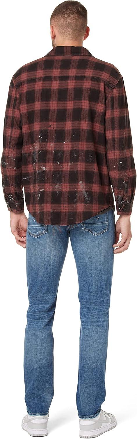 imageHUDSON Mens Ls ShirtBrick Check