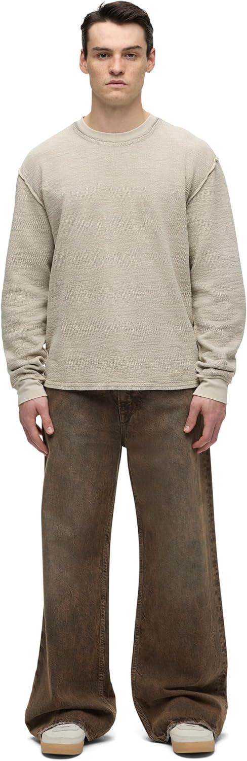 imageHUDSON Mens Ls ShirtFrost Grey