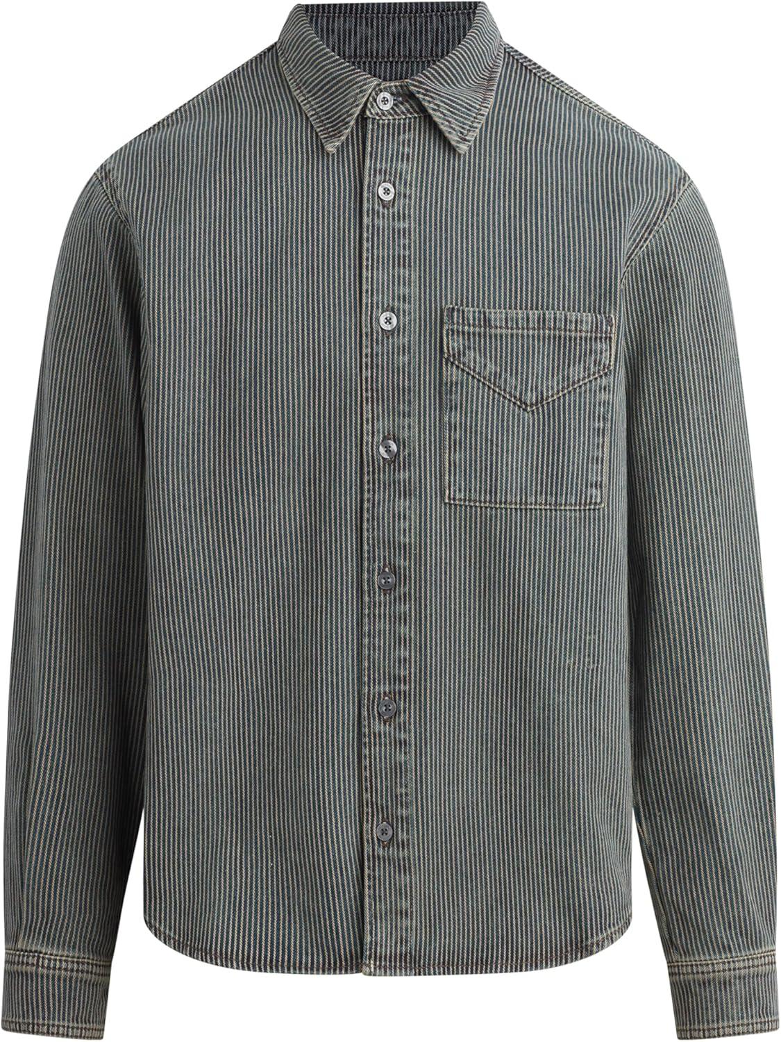 imageHUDSON Mens Ls ShirtKhaki Road